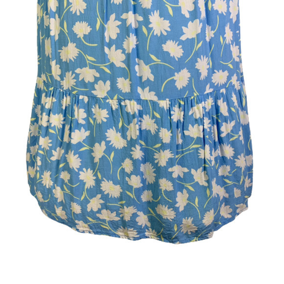 FAITHFULL THE BRAND Light Blue & White Leyla Floral Olinda‎ Midi Dress - Picture 10 of 16